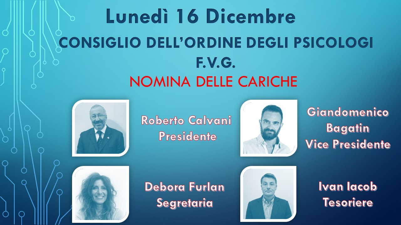 nomina cariche ordine fvg